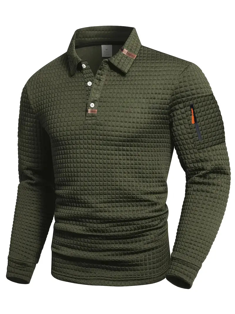 Lorenzo | Klassieke Gebreide Wafel Poloshirt