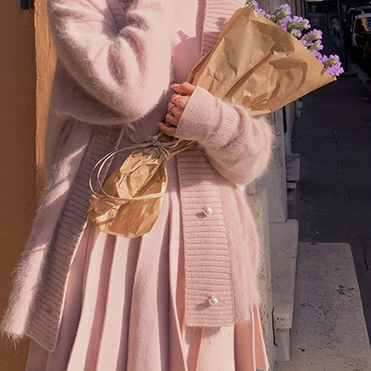 Linda - Elegant Oversized Mohair Vest
