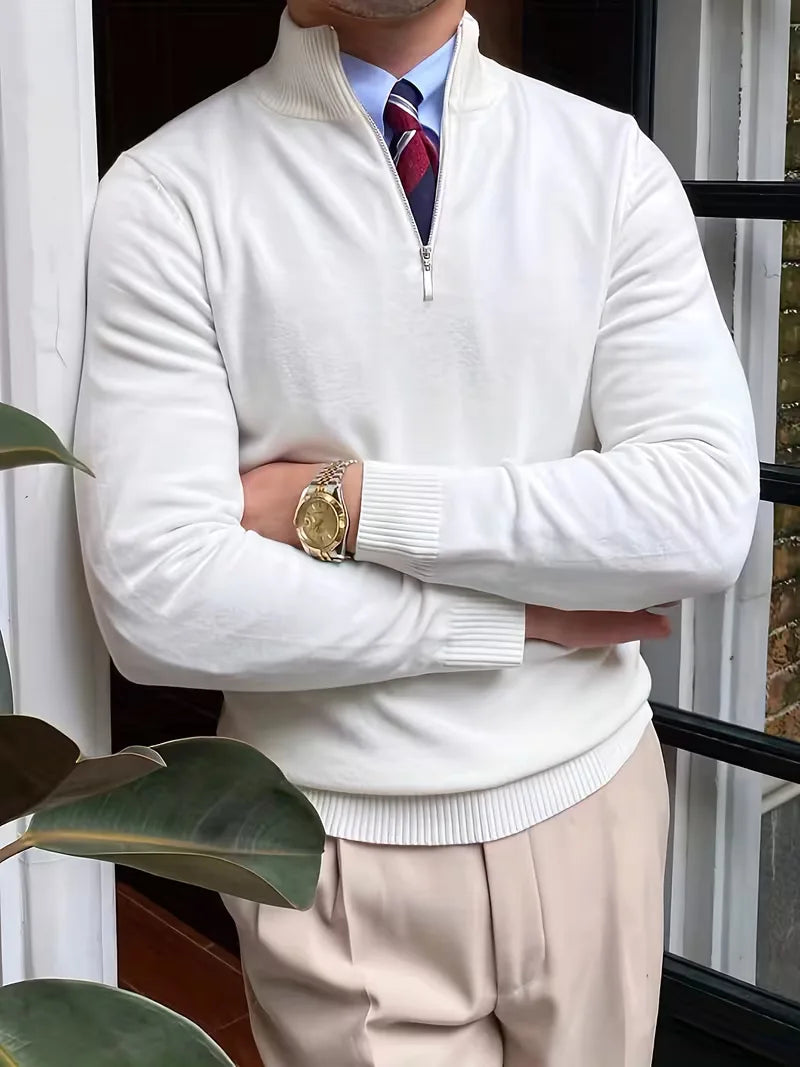 Francesco - Elegante Lange Mouw Rits Coltrui