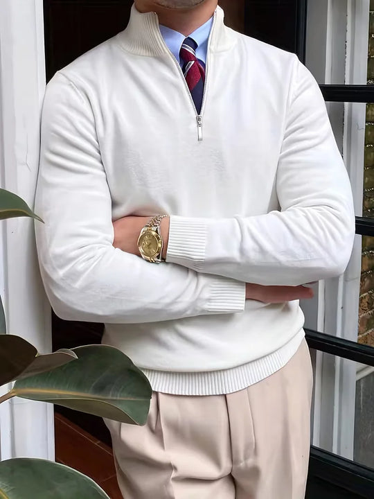 Francesco - Elegante Lange Mouw Rits Coltrui