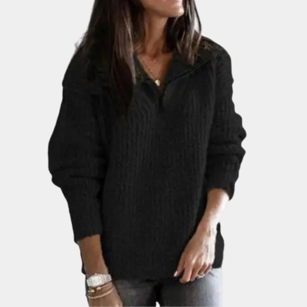 Dames Trui Halve Rits Chic Modern Comfortabel