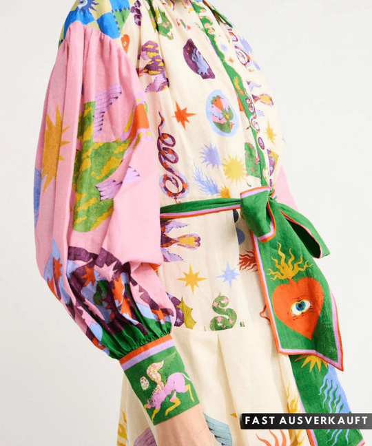 Annet - Kleurrijke Maxi Jurk met Print
