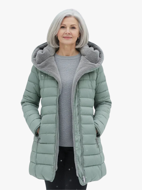 Fiona - Elegante Fleece Gewatteerde Jas