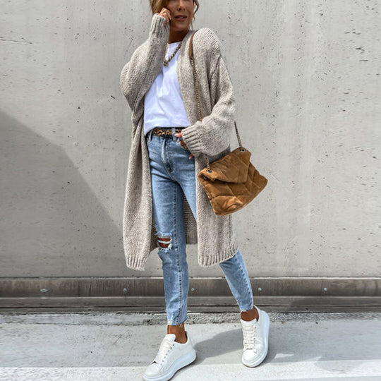 Dames Cardigan Gebreid Los Comfortabel