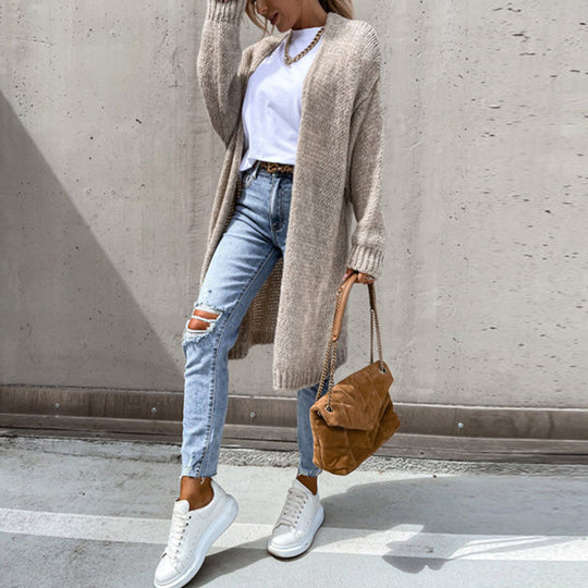 Dames Cardigan Gebreid Los Comfortabel
