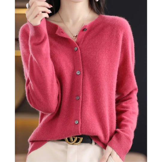 Esther - Elegant Wollen Knopen Vest