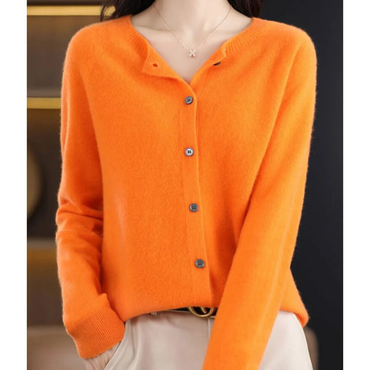 Esther - Elegant Wollen Knopen Vest