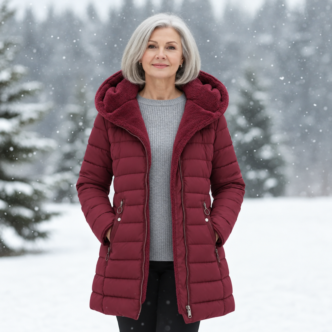 Fiona - Elegante Fleece Gewatteerde Jas