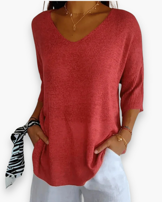 Elegante V-hals top voor dames | Casual comfort