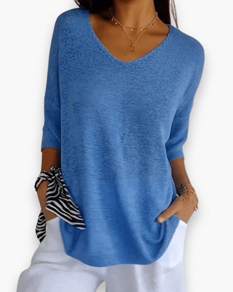 Elegante V-hals top voor dames | Casual comfort