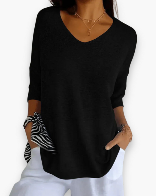 Elegante V-hals top voor dames | Casual comfort
