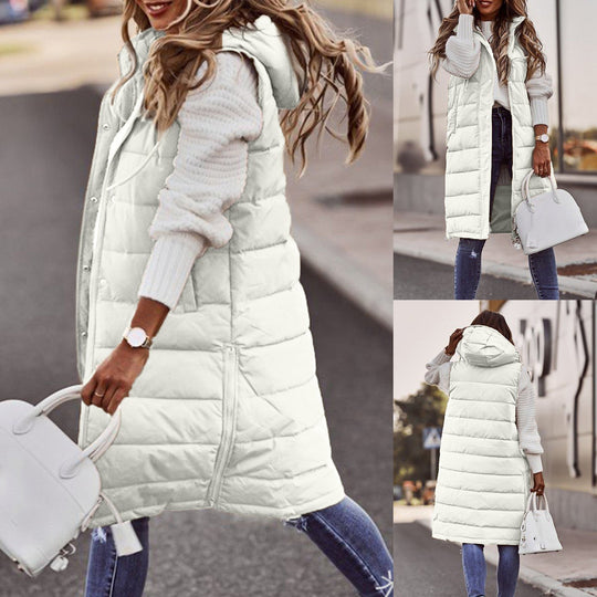 Annemarie - Elegant Lang Gewatteerd Gilet