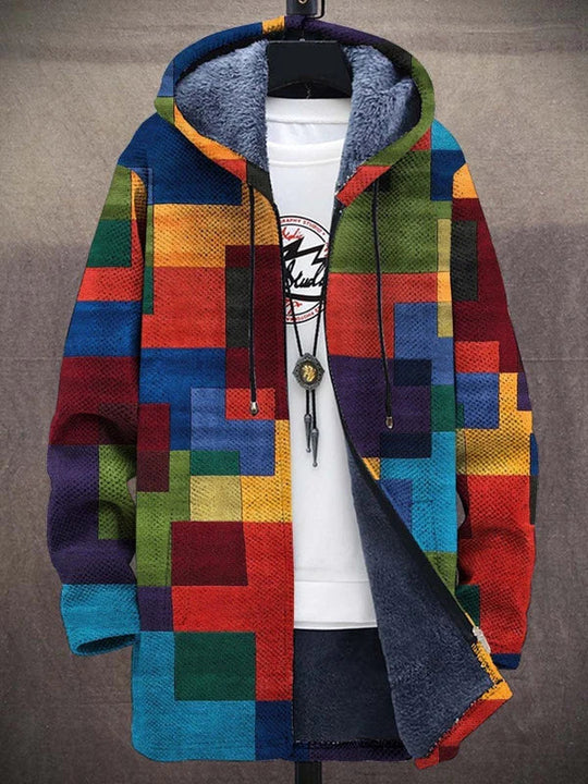 Noor | Stijlvol Kleurrijk Patchwork Rits Vest