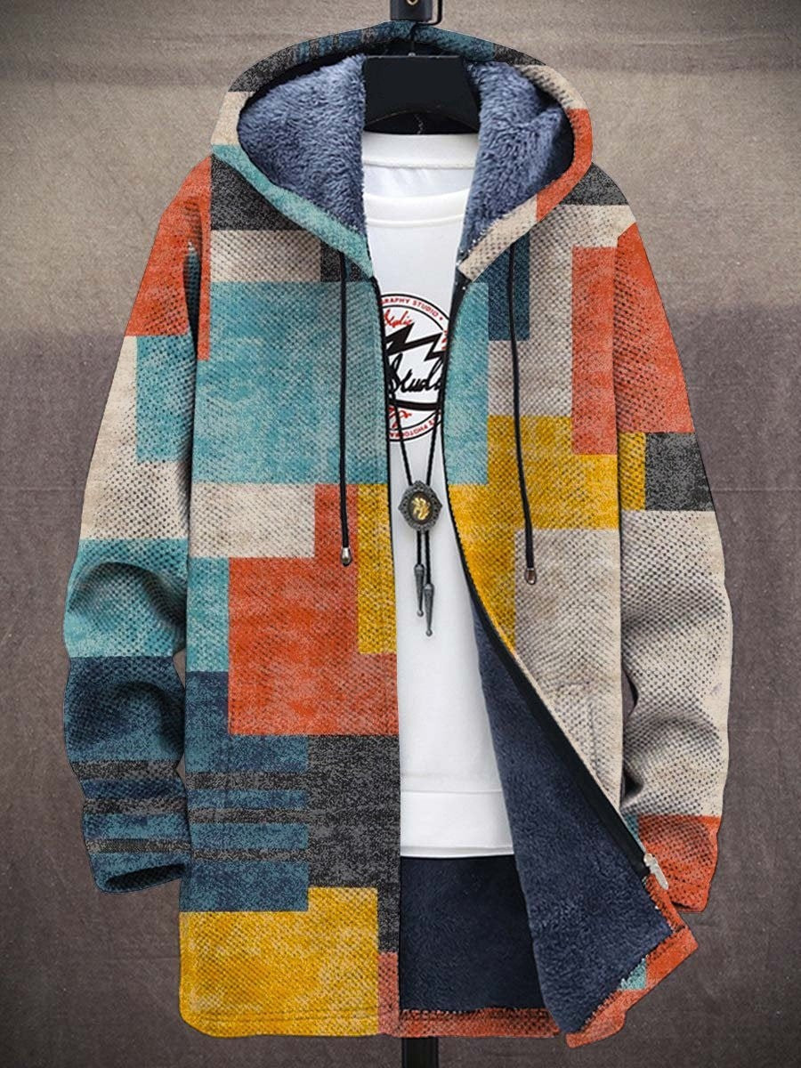 Noor | Stijlvol Kleurrijk Patchwork Rits Vest