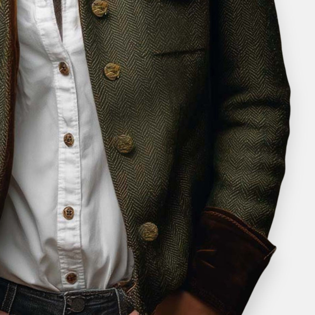 Andrea - Klassieke Getailleerde Tweed Jas