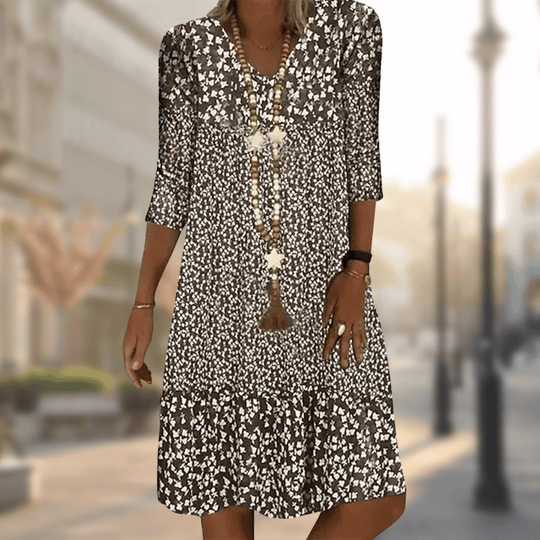 Boho Jurk Dames Met Bloemenprint - Sophie