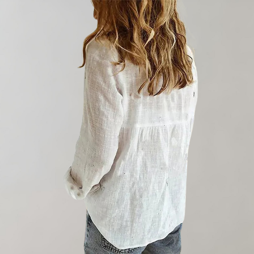 Lior - Luchtige Linnen Dames Blouse