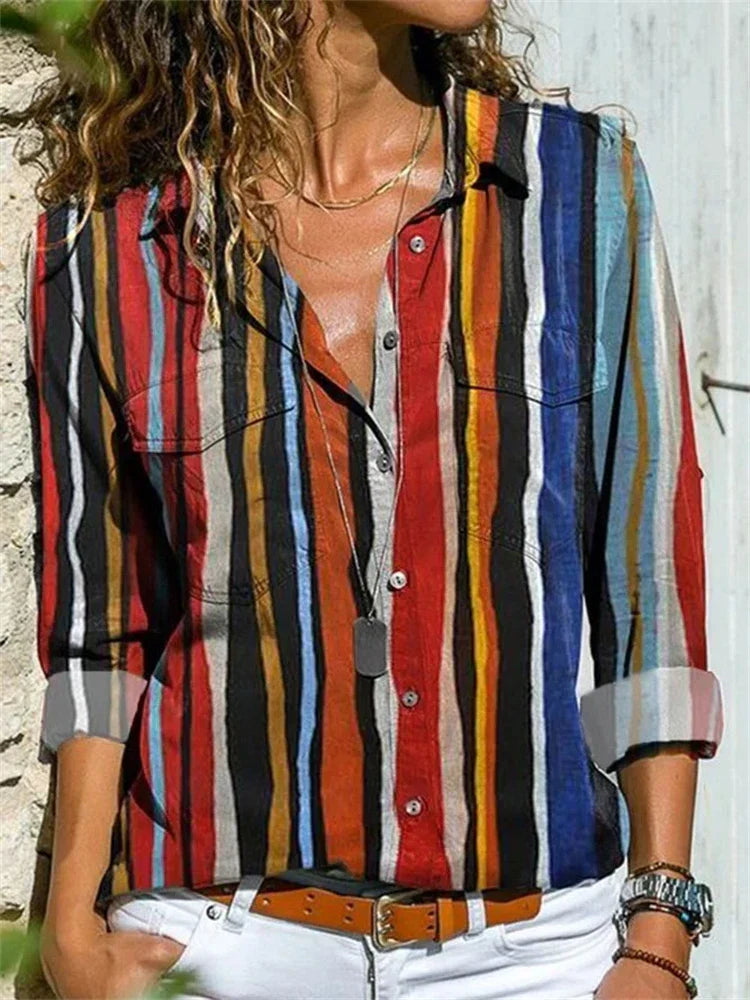 Yasmina - Zomerse Blouse Met Stijlvolle Afwerking Voor Dames