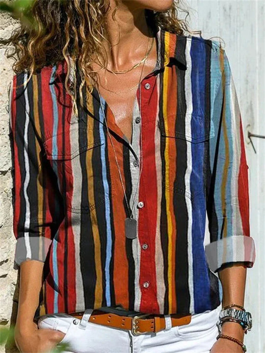 Yasmina - Zomerse Blouse Met Stijlvolle Afwerking Voor Dames