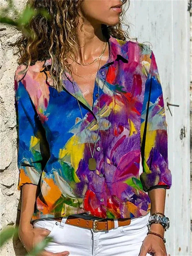Yasmina - Zomerse Blouse Met Stijlvolle Afwerking Voor Dames