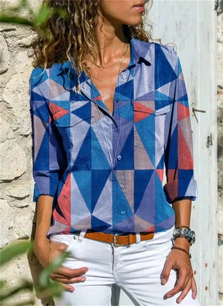 Yasmina - Zomerse Blouse Met Stijlvolle Afwerking Voor Dames