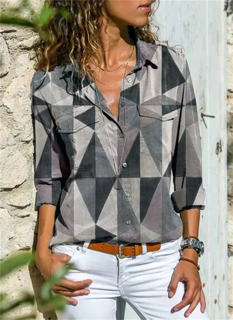 Yasmina - Zomerse Blouse Met Stijlvolle Afwerking Voor Dames