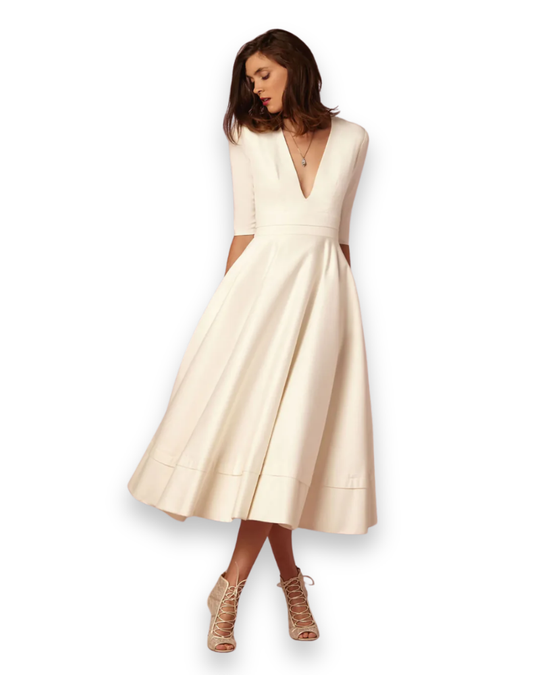 Elegante midi-jurk voor dames | Comfortabel en vrouwelijk