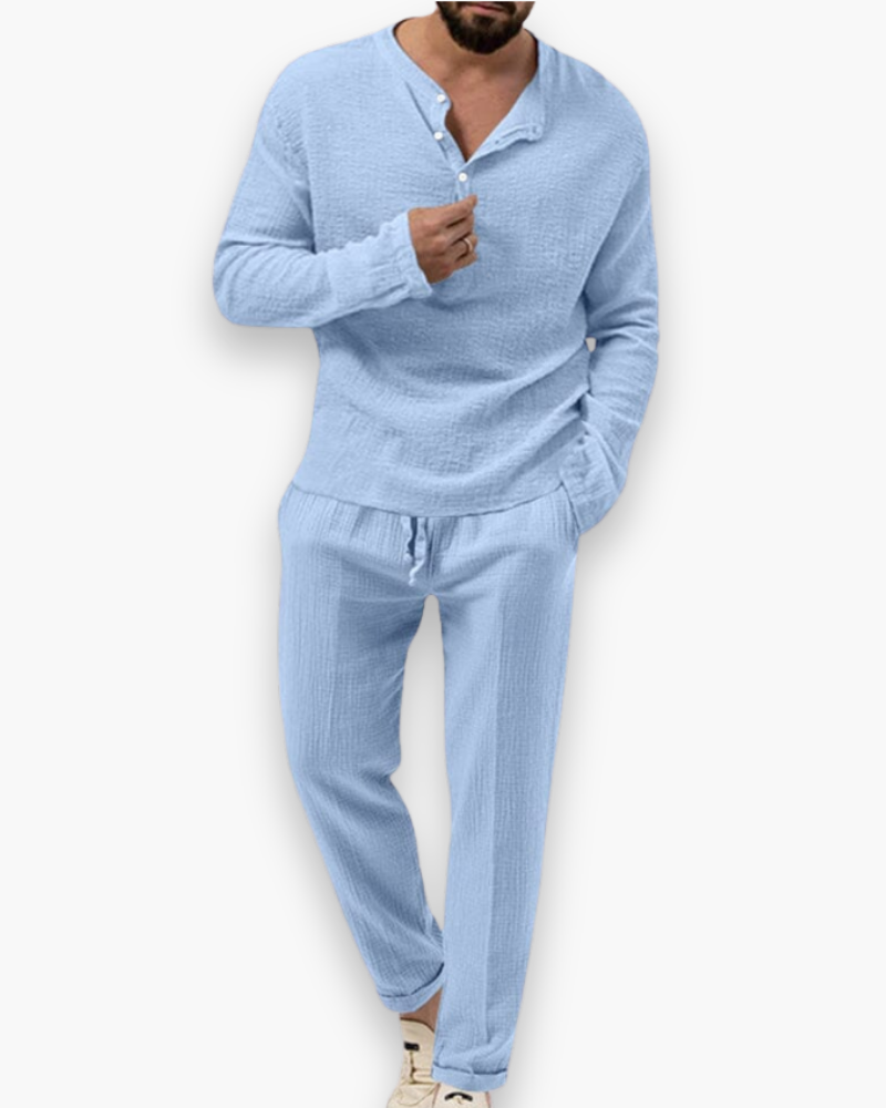 Chique herenset met broek en top | Luchtig en Comfortabel