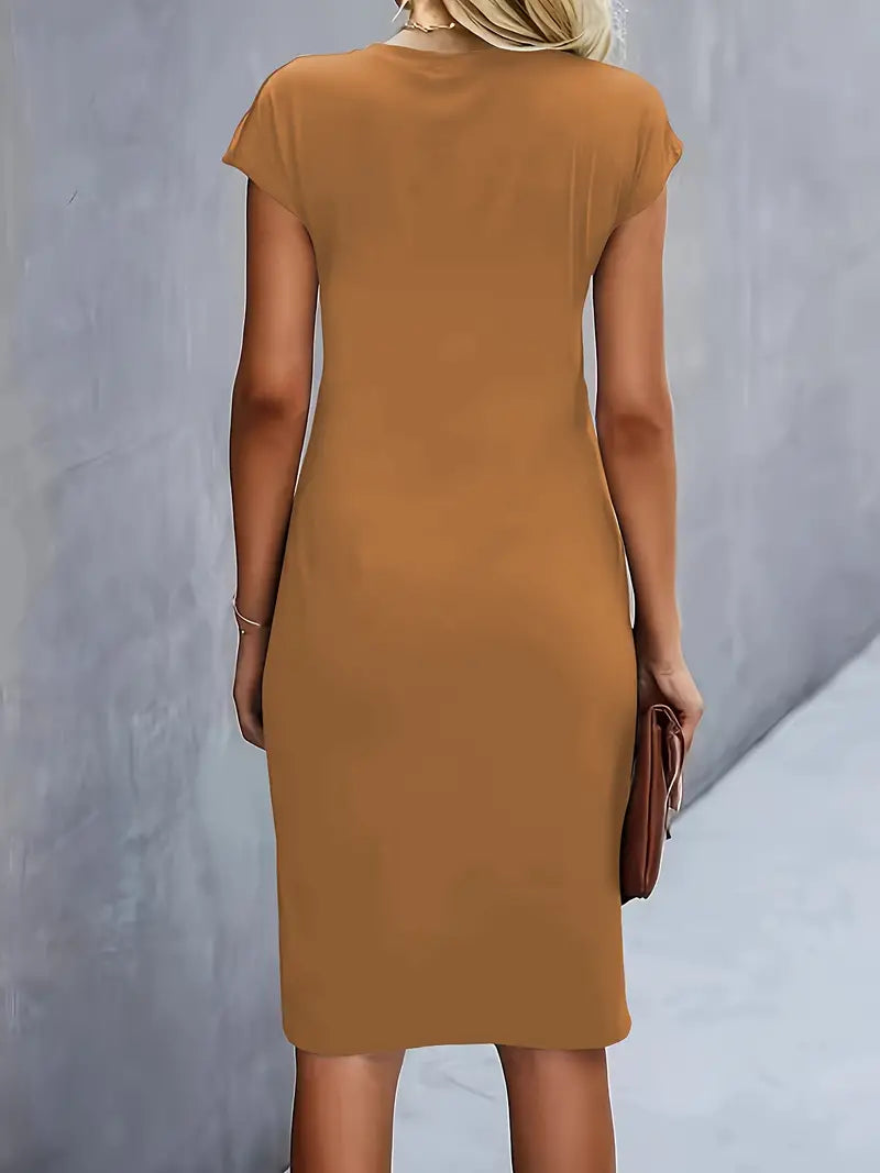 Bodycon Midi Jurk Dames Elegant - Emma