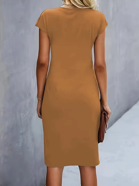 Bodycon Midi Jurk Dames Elegant - Emma