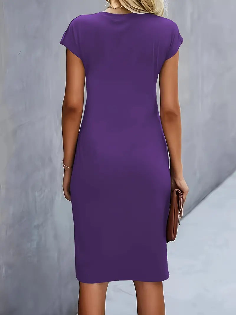 Bodycon Midi Jurk Dames Elegant - Emma