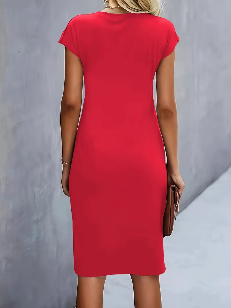 Bodycon Midi Jurk Dames Elegant - Emma