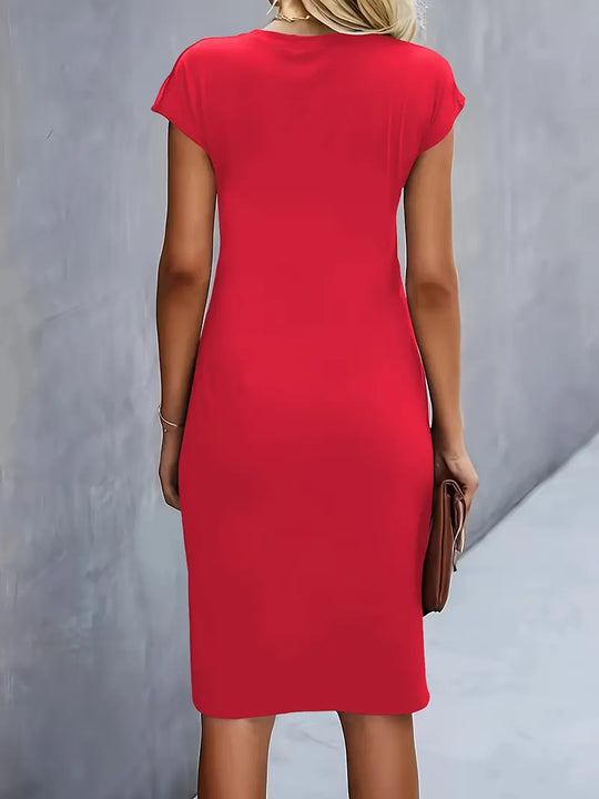 Bodycon Midi Jurk Dames Elegant - Emma