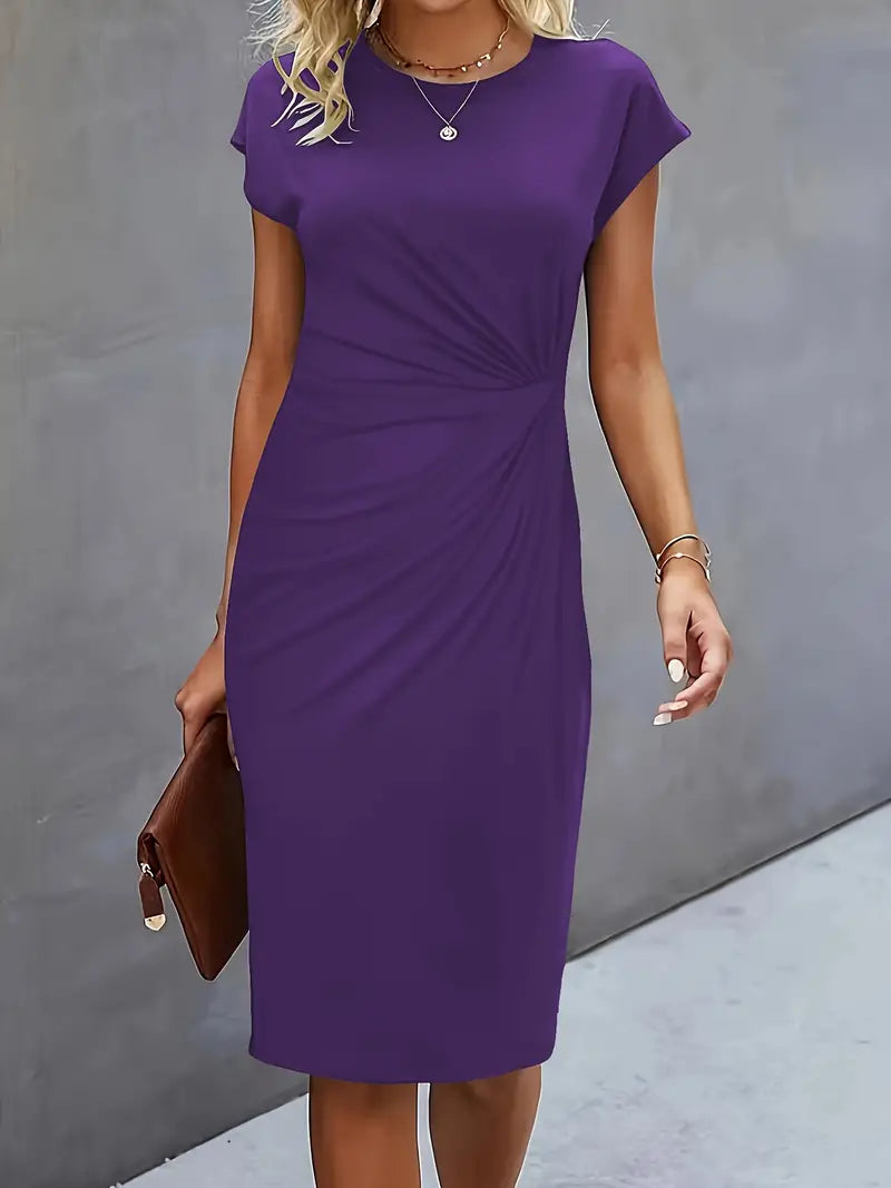Bodycon Midi Jurk Dames Elegant - Emma