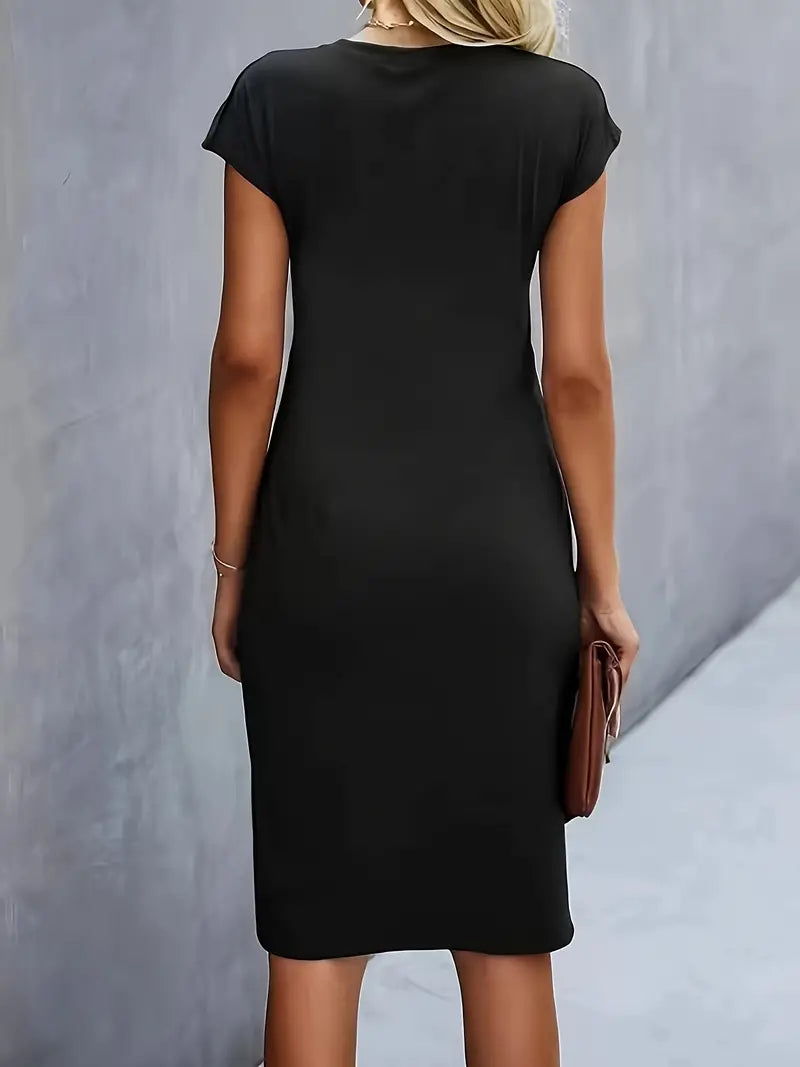 Bodycon Midi Jurk Dames Elegant - Emma