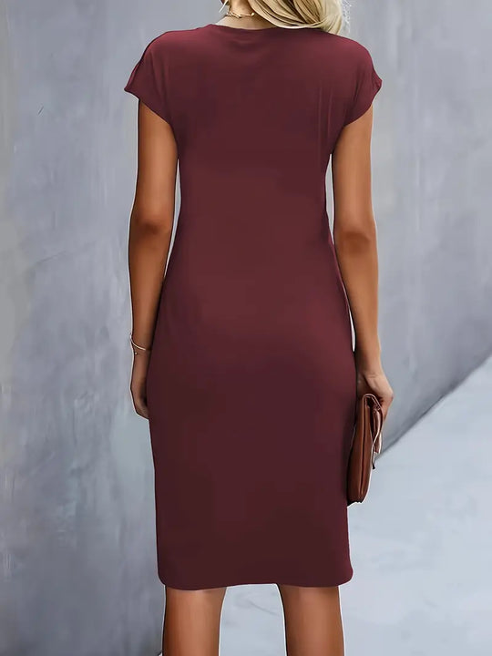 Bodycon Midi Jurk Dames Elegant - Emma