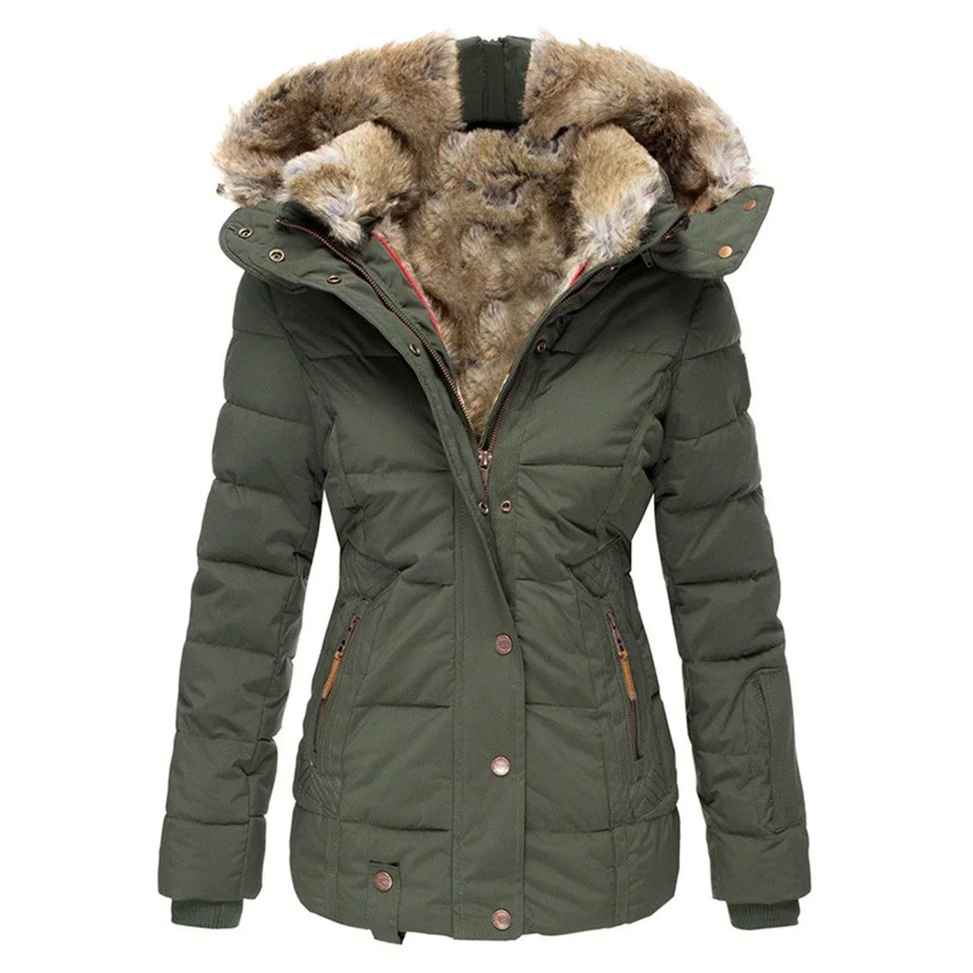 Sophie - Elegante Gevoerde Parka Winterjas