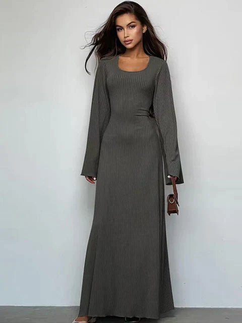 Elysia | Gebreide Maxi Jurk Dames