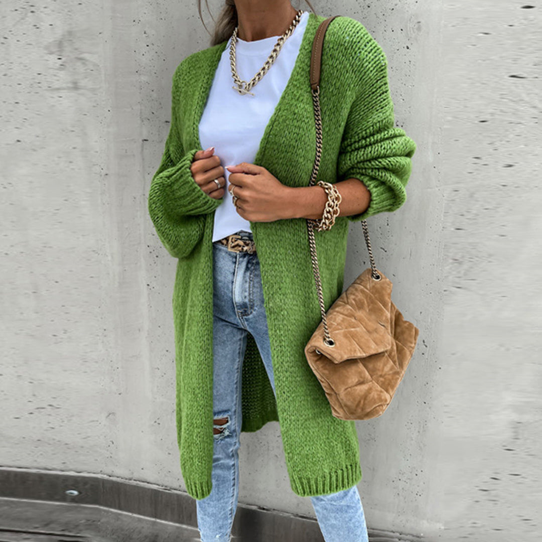 Dames Cardigan Gebreid Los Comfortabel