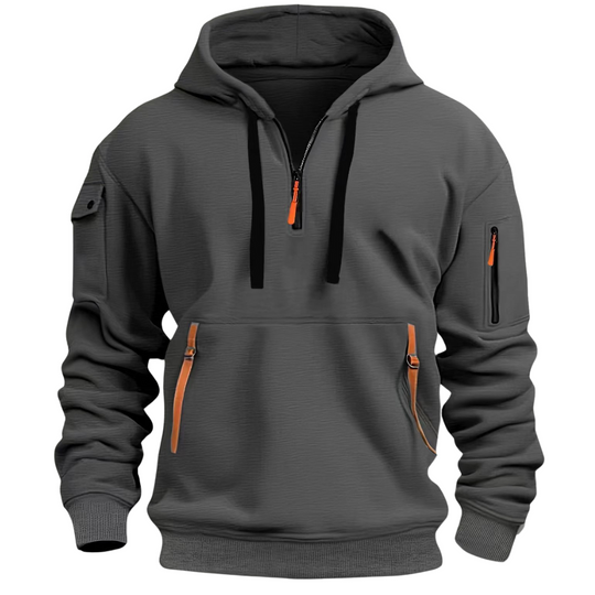 Marco | Casual Sportieve Half Zip Hoodie