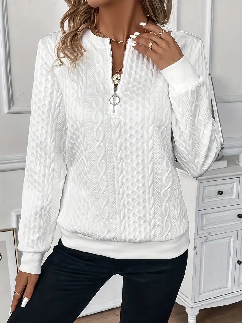 Tessa – Stijlvolle half-zip sweater voor dames