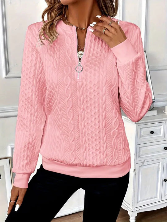 Tessa – Stijlvolle half-zip sweater voor dames