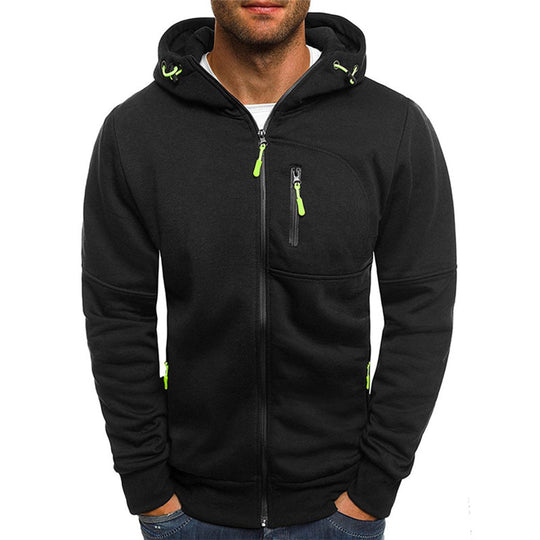 Heren Trui Met Rits Capuchon Sportief Comfortabel