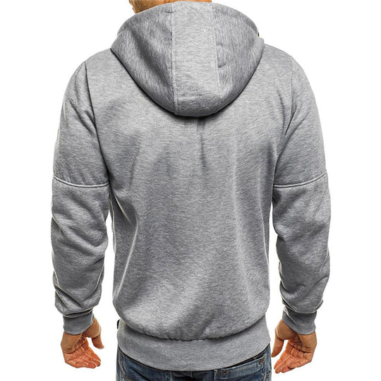 Heren Trui Met Rits Capuchon Sportief Comfortabel