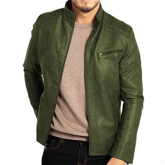 Lorenzo | Stijlvolle Leren Racer Jas