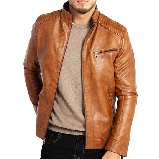 Lorenzo | Stijlvolle Leren Racer Jas