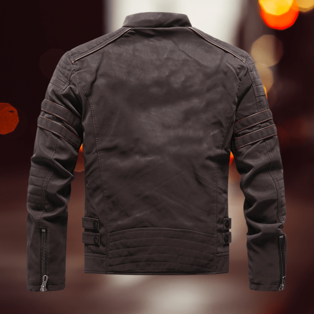 Leonardo | Stijlvolle Slim Fit Bikerjack