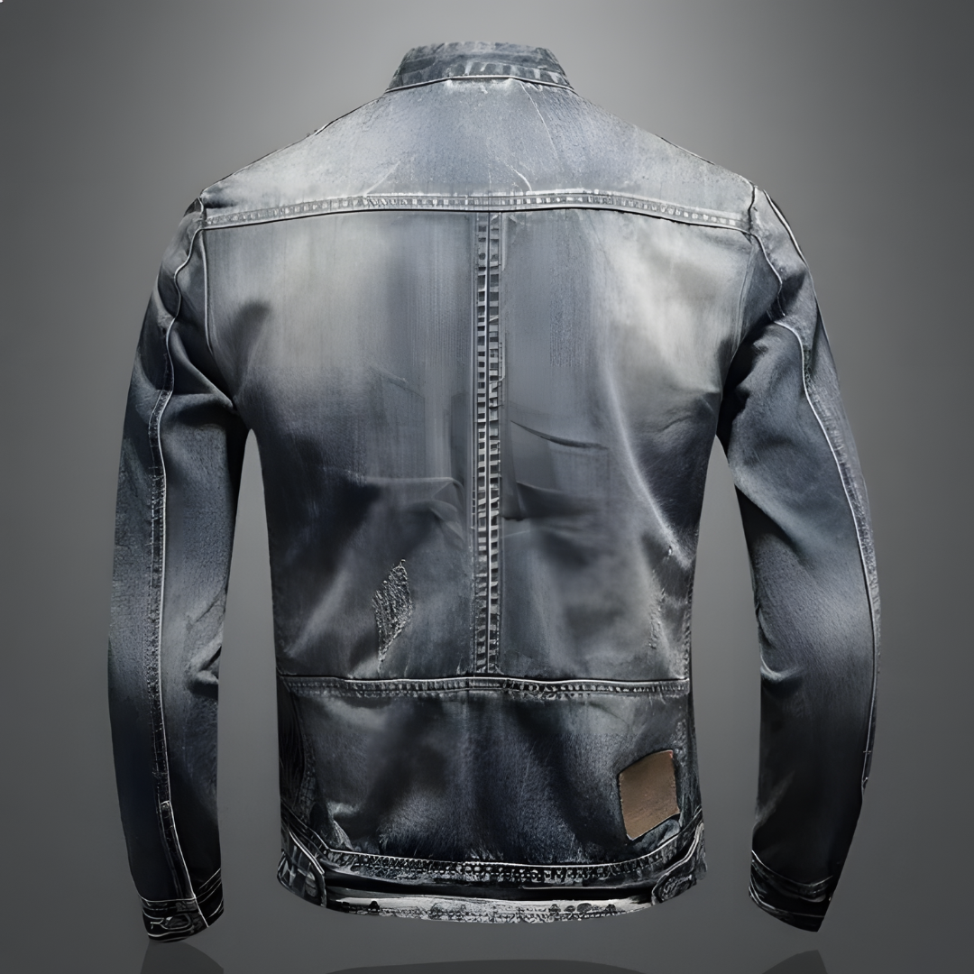 Alessandro | Casual Vintage Spijker Bikerjack