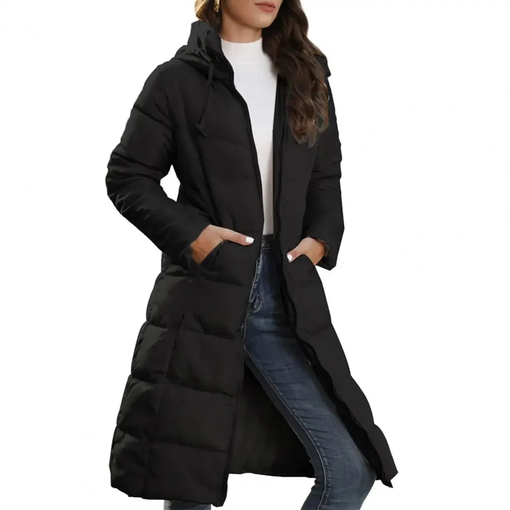 Yvonne - Elegante Lange Gewatteerde Winterjas