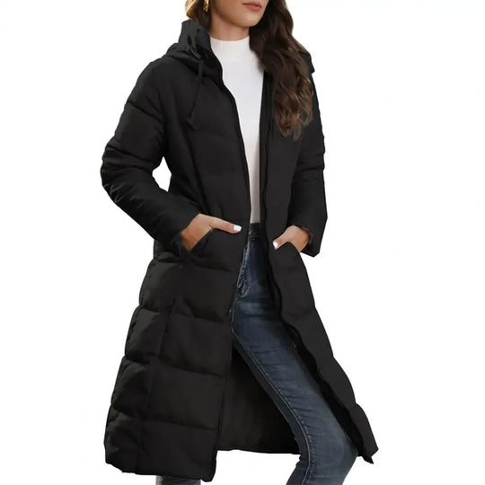 Yvonne - Elegante Lange Gewatteerde Winterjas